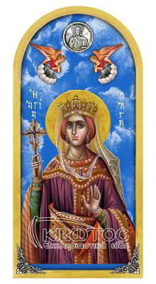 Εικόνα Ουρανός Αγία Όλγα 38x18cm