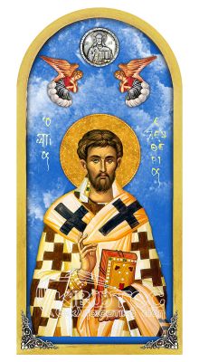 Εικόνα Ουρανός Άγιος Ελευθέριος 38x18cm