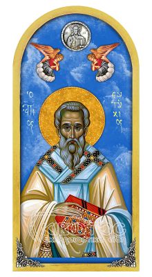 Εικόνα Ουρανός Άγιος Ευτύχιος 38x18cm