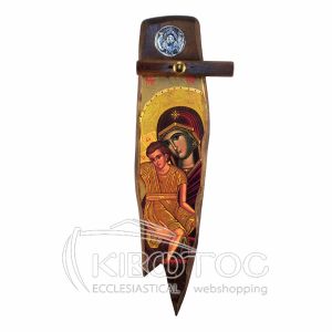 Εικόνα Παναγία Άξιον Εστί Ξύλινη Μακρόστενη