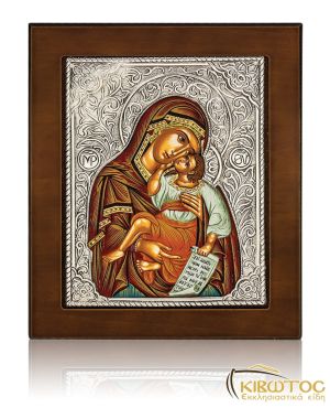 Εικόνα Παναγία Γλυκοφιλούσα από Ασήμι