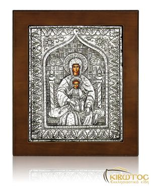 Εικόνα Παναγία Πλατυτέρα από Ασήμι