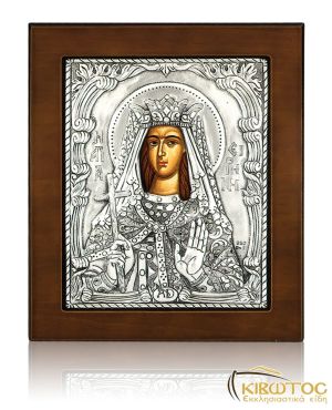 Εικόνα Αγία Αικατερίνη από Ασήμι