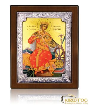 Εικόνα Αγία Αικατερίνη από Ασήμι