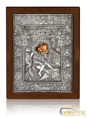 Ασημένια Εικόνα Παναγία Άξιον Εστί