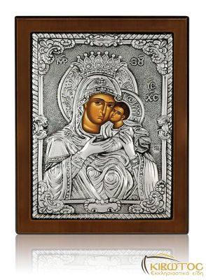 Ασημένια Εικόνα Παναγία Άξιον Εστί Β θέμα