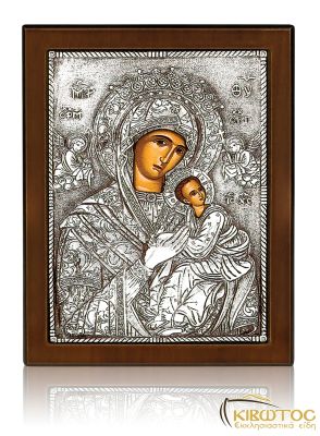 Ασημένια Εικόνα Παναγία Αμόλυντος Βυζαντινή 