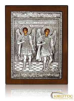 Ασημένια Εικόνα Άγιοι Ανάργυροι 