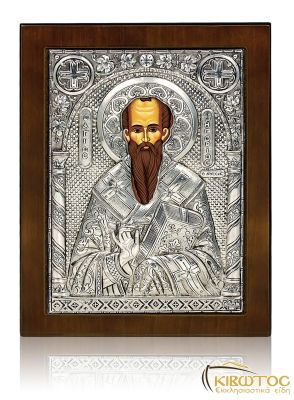 Ασημένια Εικόνα Άγιος Γρηγόριος 