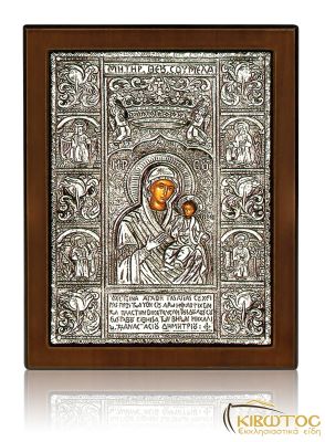 Ασημένια Εικόνα Παναγία Σουμελά  