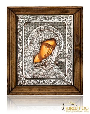 Εικόνα Ασημένια Παναγία Θλιμμένη 27x23cm
