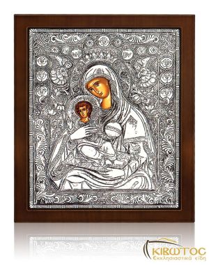 Εικόνα Ασημένια Παναγία Γλυκασμός των Αγγέλων