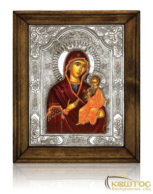 Εικόνα Ασημένια Παναγία Γλυκοφιλούσα Ρωσσική