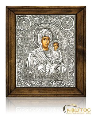Εικόνα Ασημένια Παναγία Γλυκοφιλούσα Ρωσσική