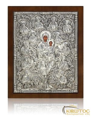 Ασημένια Εικόνα Παναγία Άμπελος