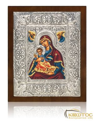 Ασημένια Εικόνα Παναγία Πλατυτέρα 