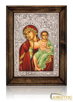 Εικόνα Ασημένια Παναγία Παραμυθία 26x20cm
