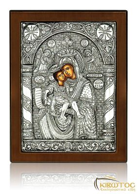 Εικόνα Παναγία Άξιον Εστί από Ασήμι