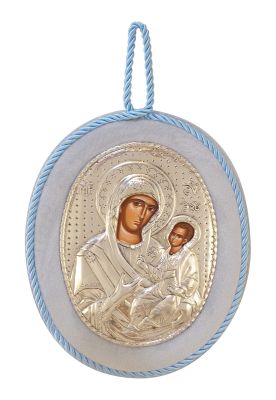 Εικόνα Βάπτισης Παναγία από Ασήμι