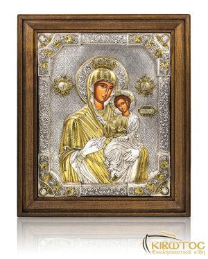 Εικόνα Ασημένια Παναγία Οδηγήτρια 62x53cm