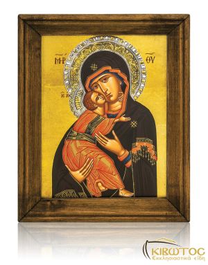 Εικόνα Ασημένια Παναγία του Βλαδιμήρ 25x20