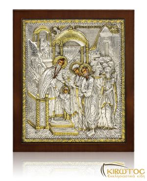 Εικόνα Παναγία Γλυκοφιλούσα της Πάτμου Ασημόχρυση