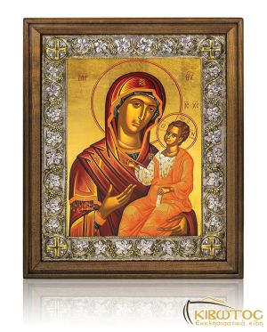 Εικόνα Ασημένια Παναγία Οδηγήτρια 41x34cm