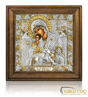 Εικόνα Ασημένια Παναγία του Πάθους 47x47cm