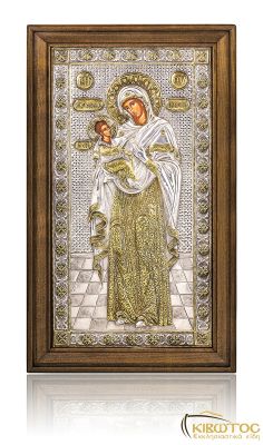 Εικόνα Ασημένια Παναγία Εκτενής Ικεσία 61x36cm