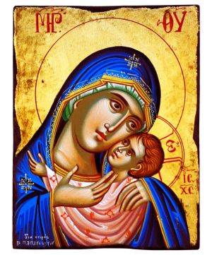 Αγιογραφημένη Εικόνα Παναγία