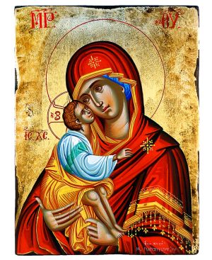 Αγιογραφημένη Εικόνα Παναγία