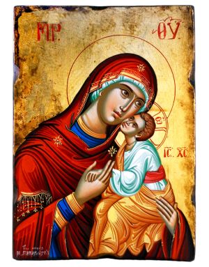 Αγιογραφημένη Εικόνα Παναγία