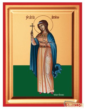 Εικόνα Αγία Αγάπη Μεταξοτυπία