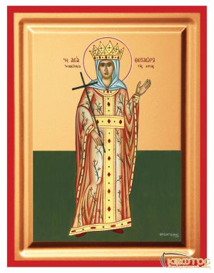 Εικόνα Αγία Θεοδώρα Μεταξοτυπία