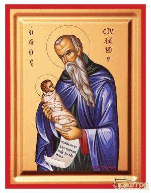 Εικόνα Άγιος Στυλιανός Μεταξοτυπία