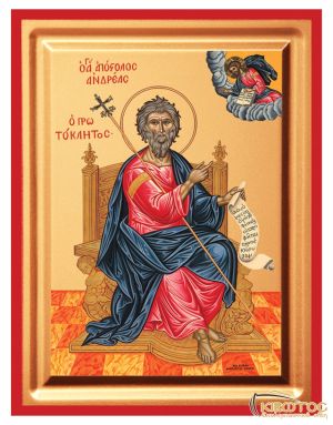 Εικόνα Απόστολος Ανδρέας Μεταξοτυπία