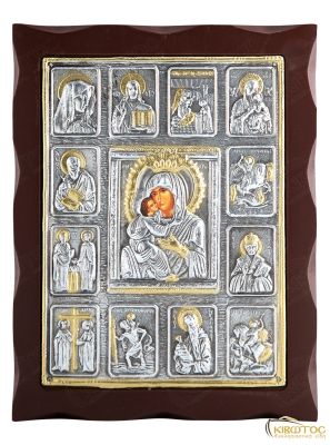 Εικόνα Παναγία Γλυκοφιλούσα Μεταλλική