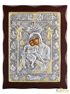 Εικόνα Παναγία Άξιον Εστί Μεταλλική