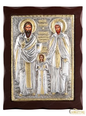 Εικόνα Άγιος Ραφαήλ Νικόλαος και Ειρήνη Μεταλλική