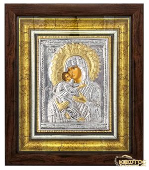 Εικόνα Παναγία Γλυκοφιλούσα με Κορνίζα