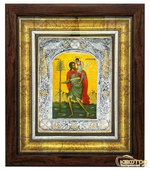 Εικόνα Άγιος Χριστόφορος με Κορνίζα