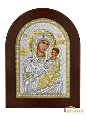 Εικόνα Ασημένια Παναγία Γιάτρισσα Οβάλ