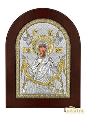 Εικόνα Ασημένια Αγία Ζώνη Οβάλ