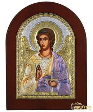 Εικόνα Ασημένια Φύλακας Άγγελος Οβάλ