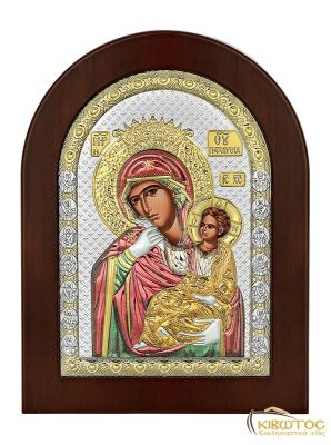 Εικόνα Ασημένια Παναγία Παραμυθία Οβάλ