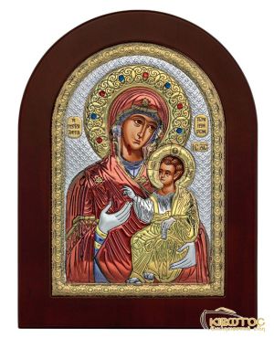 Εικόνα Ασημένια Παναγία η Πορταΐτισσα Οβάλ