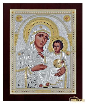 Παναγία Ιεροσολυμίτισσα Ασημένια Δίχρωμη