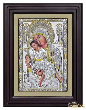 Παναγία του Κύκκου Κορνίζα Τζάμι Χρωματιστή