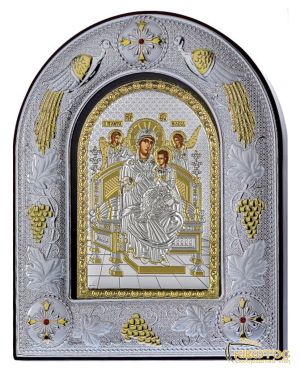 Εικόνα Παναγία Η Παντάνασσα Ασημένια Χειροποίητη