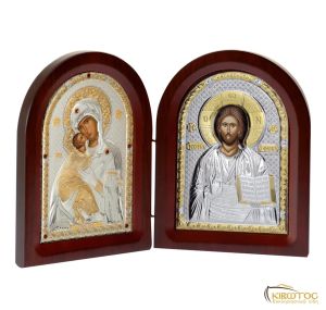 Εικόνα Δίπτυχη Παναγία και Χριστός